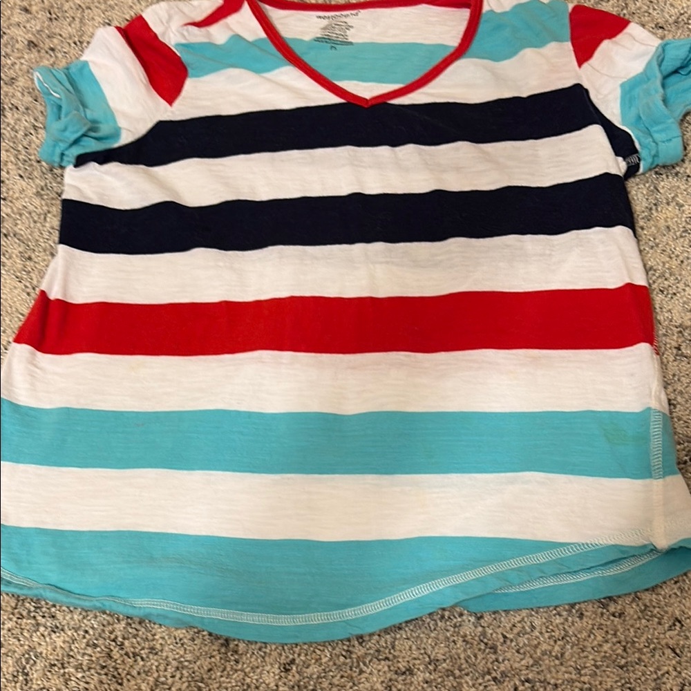 Westbound Red and Blue Short Sleeve Tee